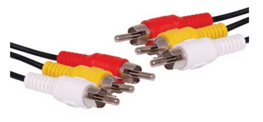 Audio Visual Lead 3 RCA Male to 3 RCA Male Composite Cable 1.5m P6220A