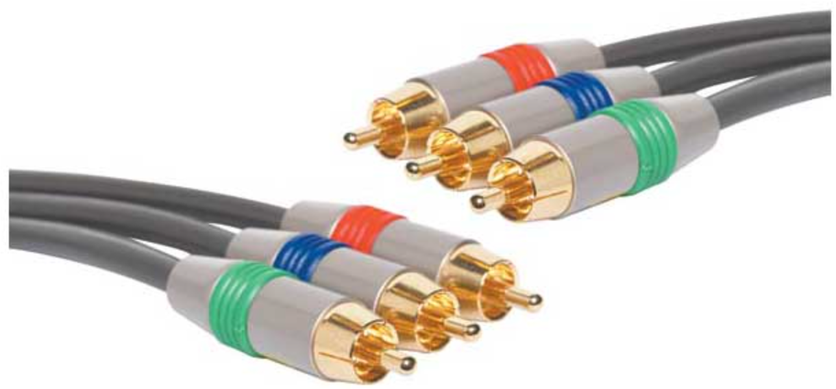 Audio Visual Lead 3 RCA to 3 RCA Component Cable 1.5m P6530