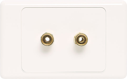 Wall Plate 12 x Binding Post Dual Cover Speaker P6811A