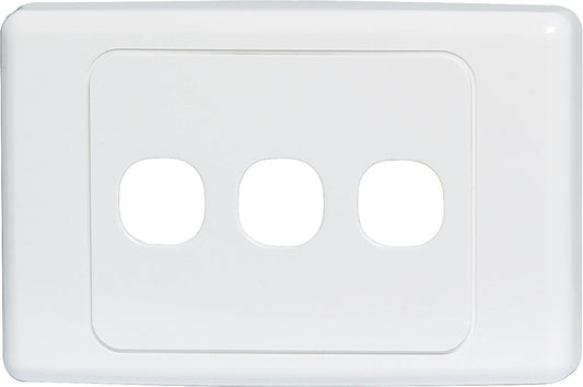 Wall Plate 3 Way Clipsal Clip-In P6925