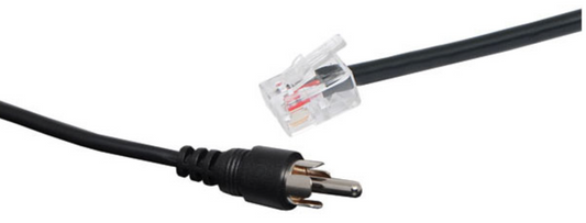 Telephone Cable RJ10 to RCA Plug - 60cm P7100