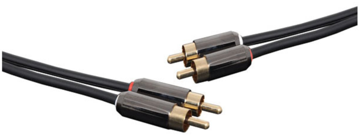 Audio Lead Stereo Dual RCA Male to Dual RCA Male Cable 0.75m P7250A