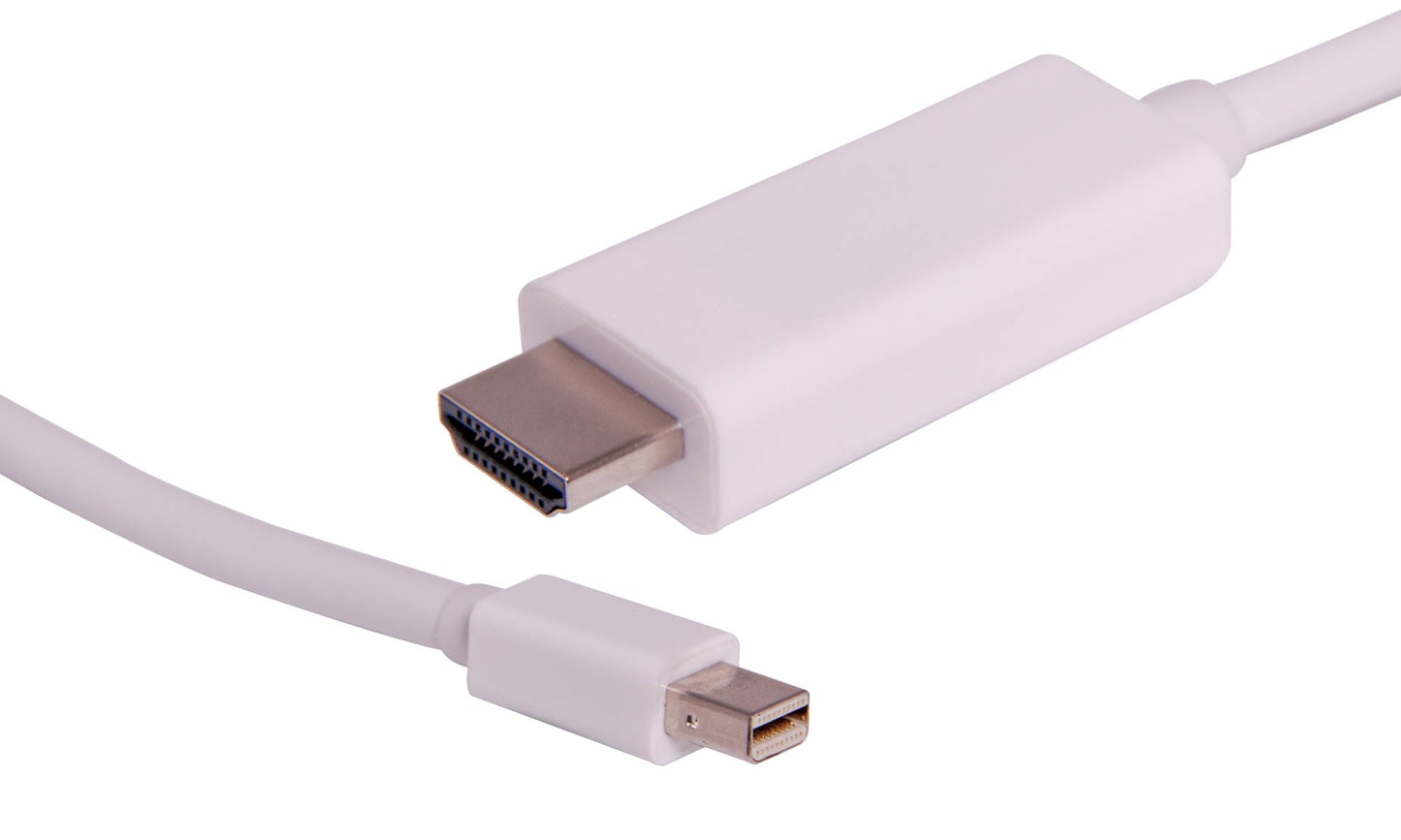 DisplayPort Mini Male To HDMI Male Cable 1.8m P7396