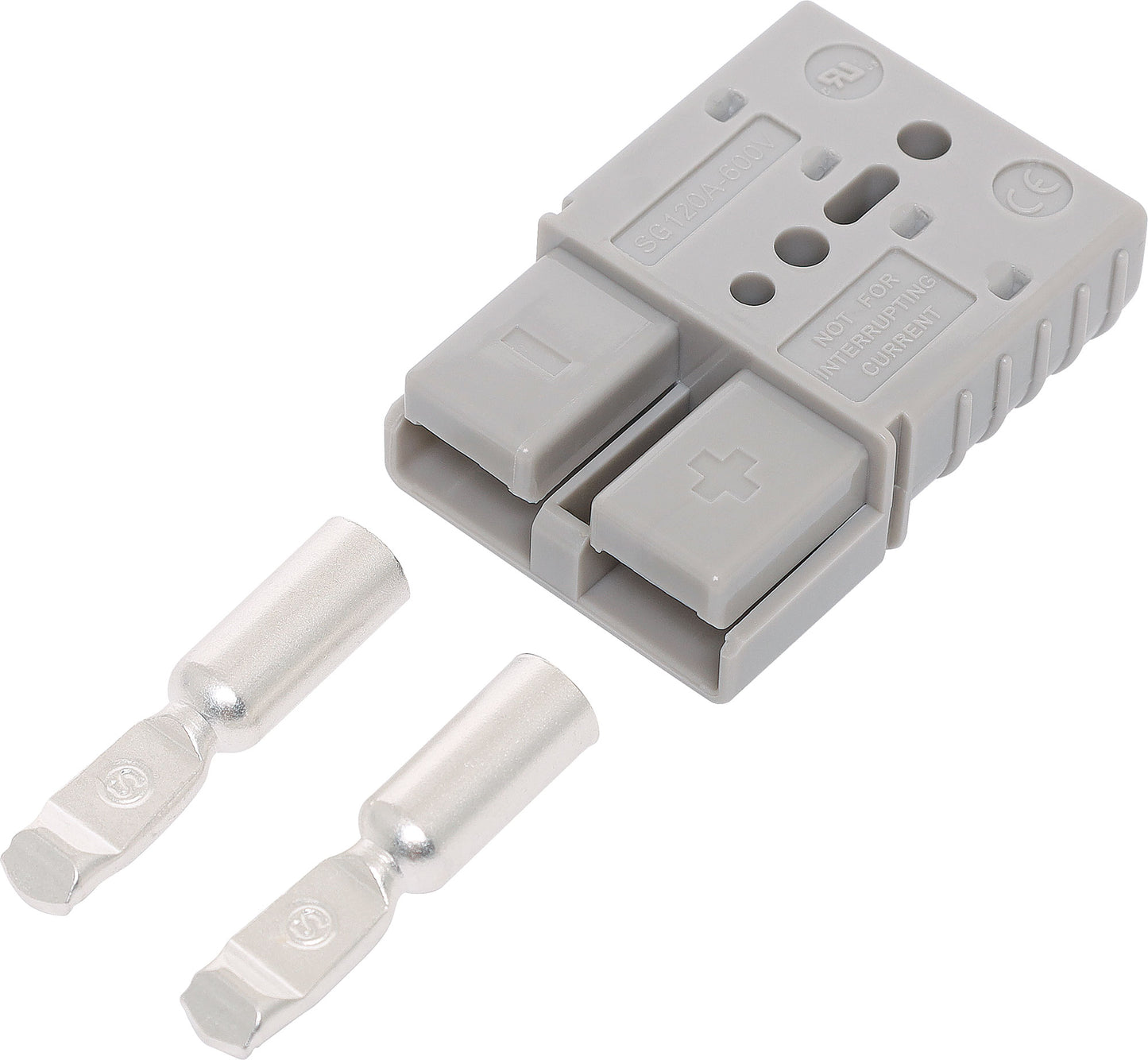 DC Power Connectors 120A 600V Grey High Current DC Anderson Style Power Plug P7740