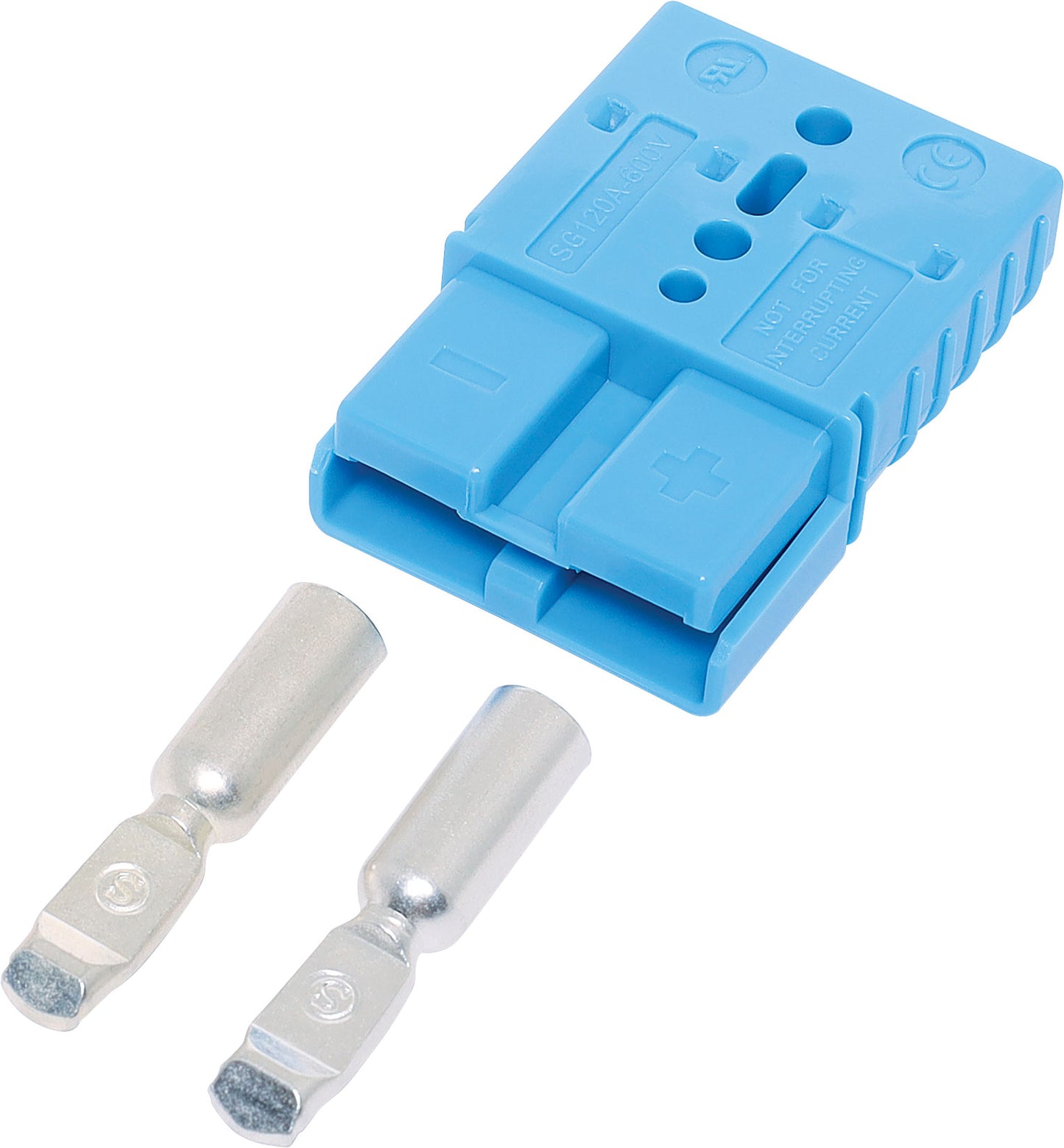 DC Power Connectors 120A 600V Blue High Current DC Anderson Style Power Plug P7743