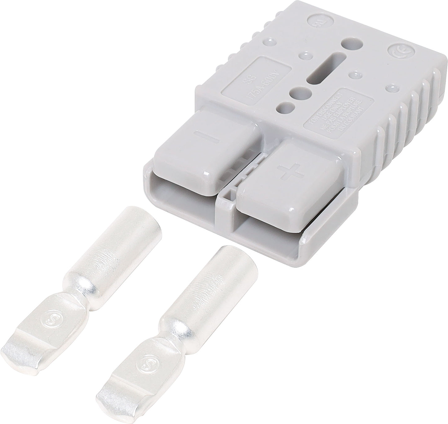DC Power Connectors 175A 600V Grey High Current DC Anderson Style Power Plug P7750