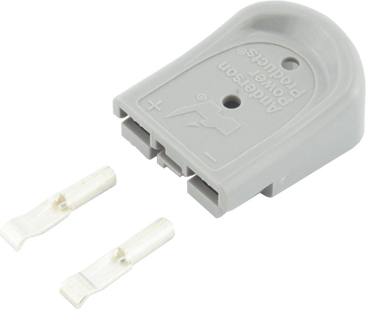 DC Power Connectors Anderson SBS Mini Plug Kit 2 Way Grey 30A 12AWG Contacts P7794