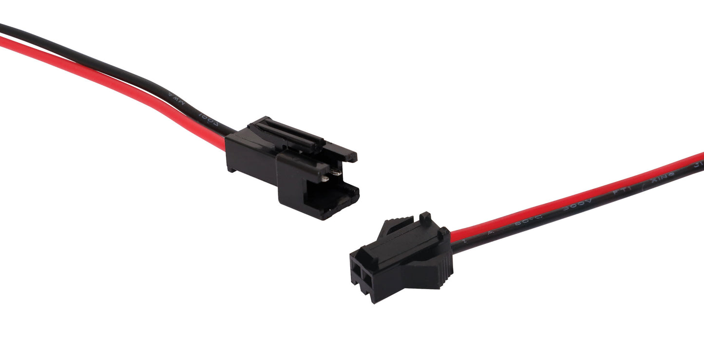 DC Power Connectors JST Style SM 2 Pin Plug / Socket Cable Set P7834