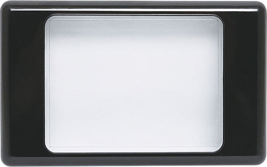 Wall Plate Dual Cover Blank Clear/Black P8037