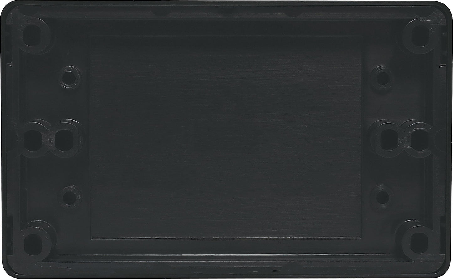Wall Plate Dual Cover Black P8039