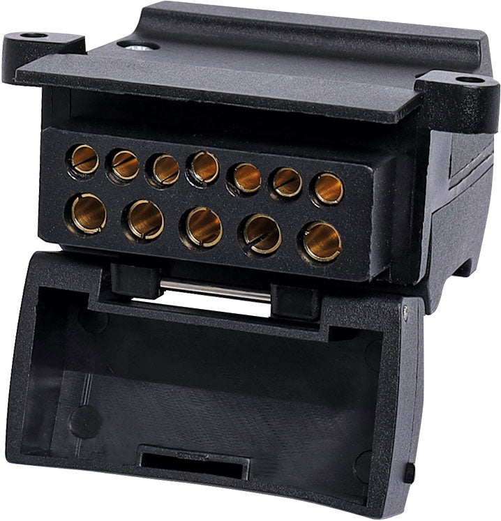 DC Power Connectors 12 Pin Flat Trailer Chassis Socket P8097