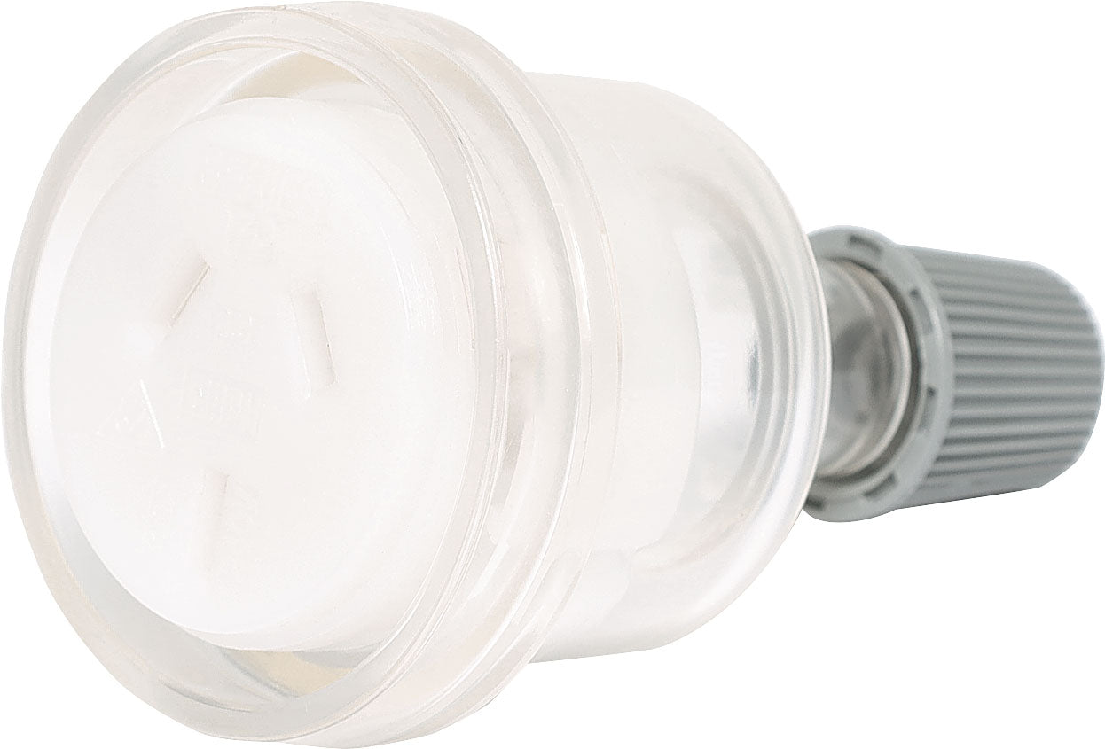 Mains Socket 3 Pin 10A Clear HPM P8231