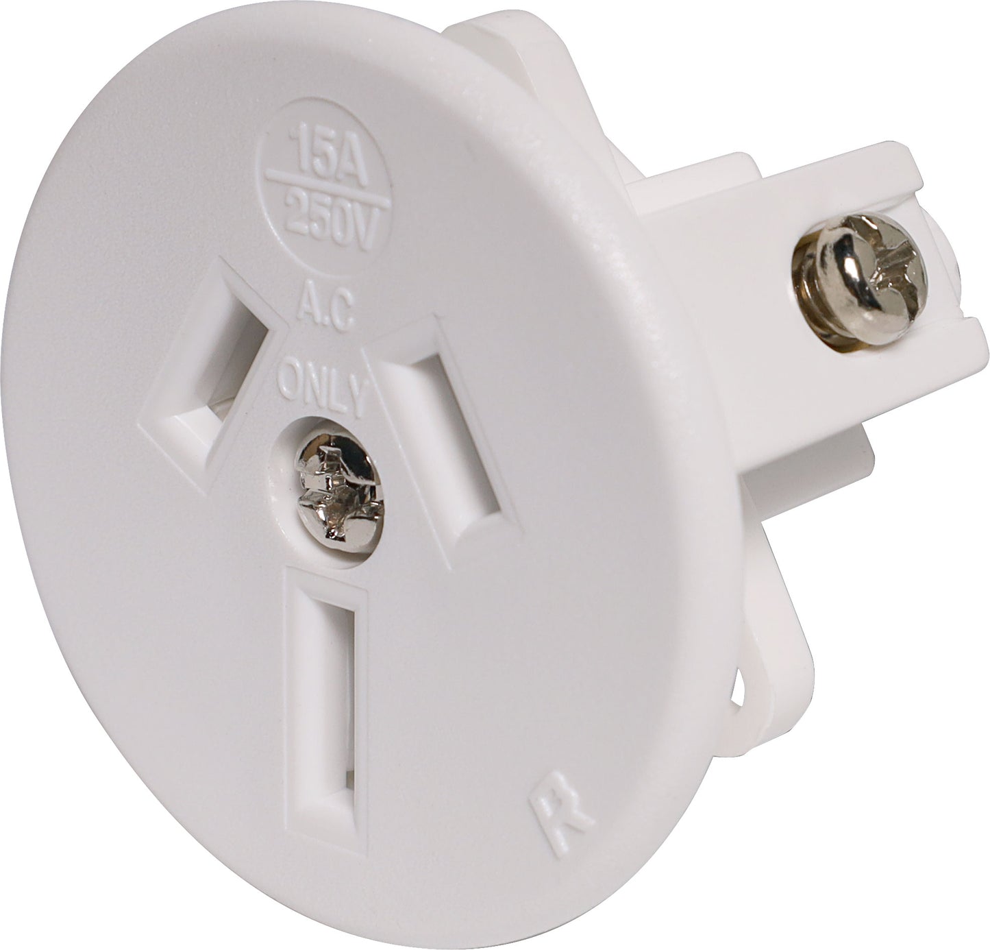 Mains Socket 3 Pin 15A Flush Mount (Rear Wire Entry) P8245A