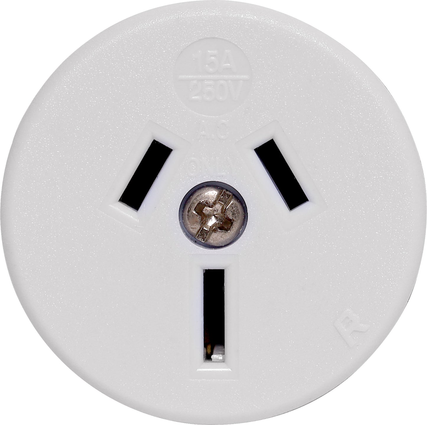 Mains Socket 3 Pin 15A Flush Mount (Rear Wire Entry) P8245A