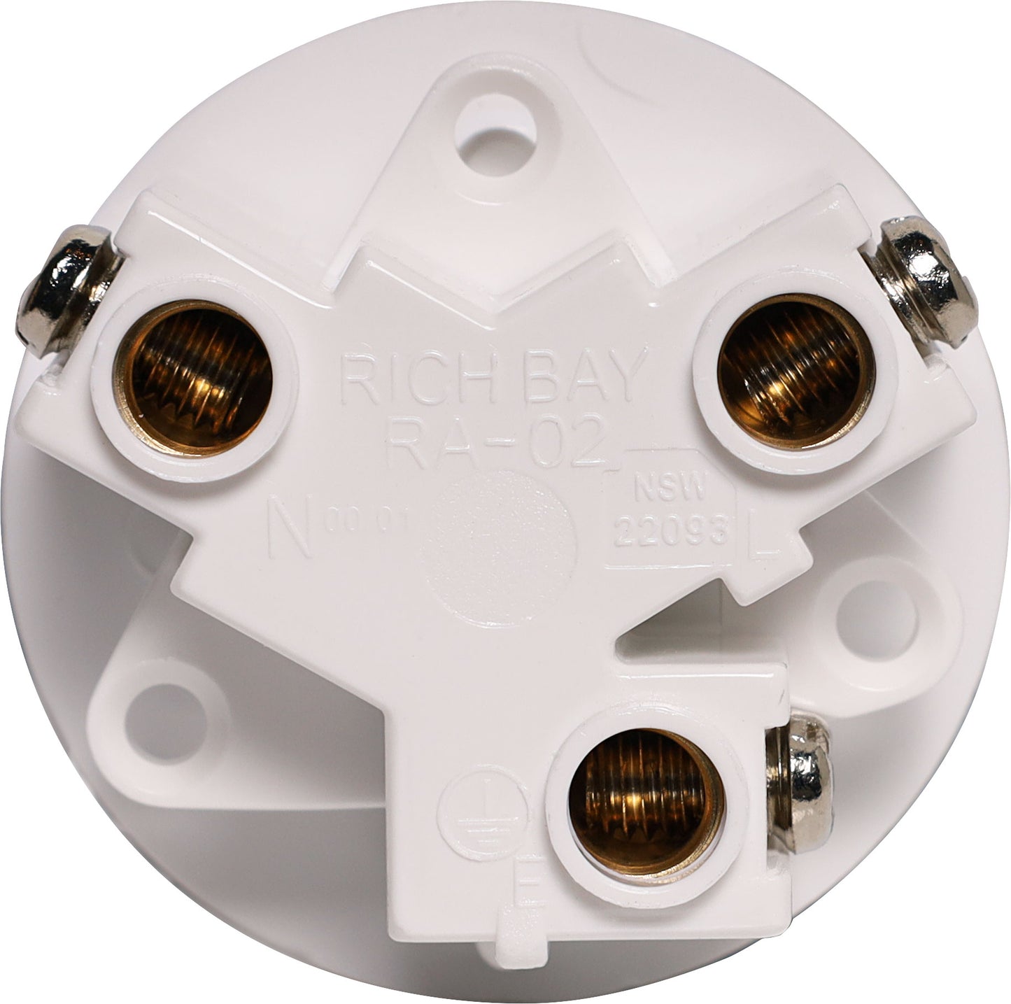 Mains Socket 3 Pin 15A Flush Mount (Rear Wire Entry) P8245A
