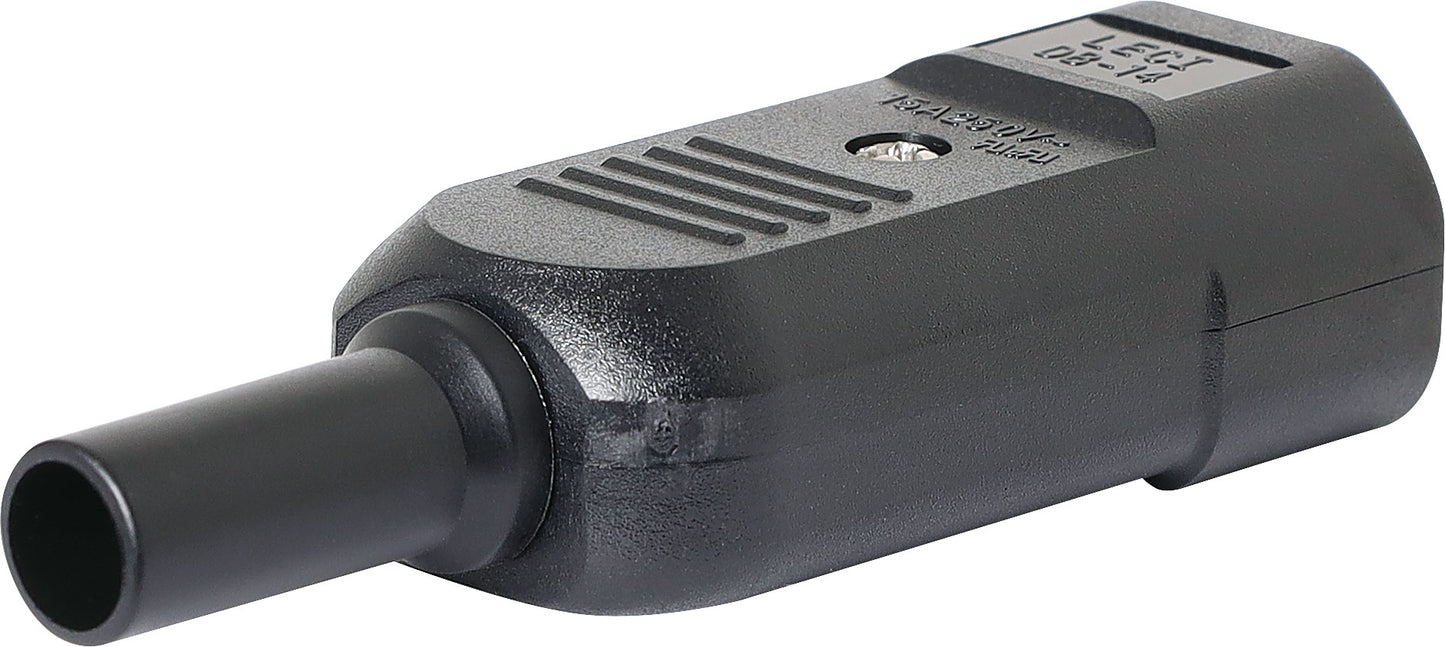 Mains Power 10A IEC Line Plug C14 Male 240V P8328B