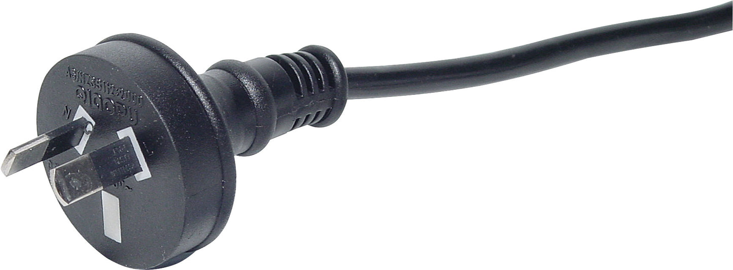 Mains Power Cable Bare Ends 2m 7.5A 2 Pin Black P8403C