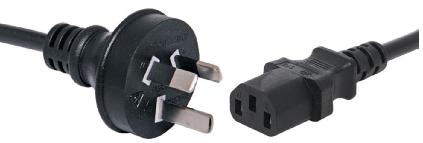 Appliance Power Cable 0.5m IEC C13 10A 3 Pin Black Appliance Mains Power Cable P8417