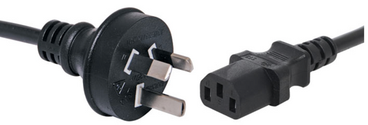 Appliance Power Cable 0.5m IEC C13 10A 3 Pin Black Appliance Mains Power Cable P8417