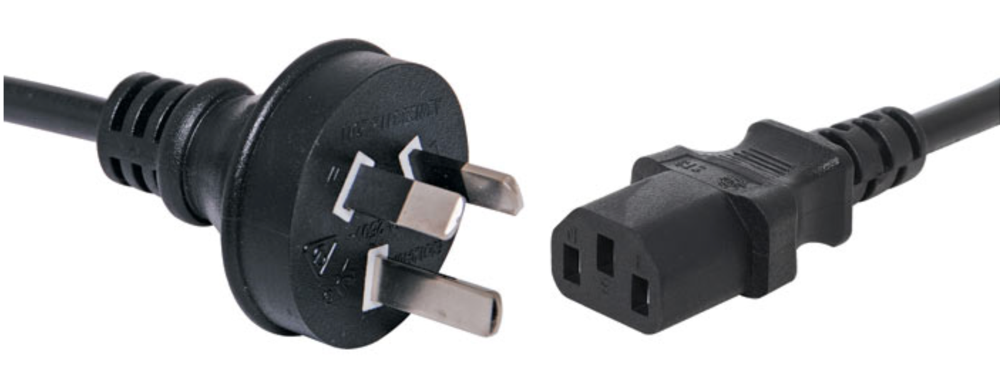 Appliance Power Cable 0.75m IEC C13 7.5A 3 Pin Black Appliance Mains Power Cable P8419