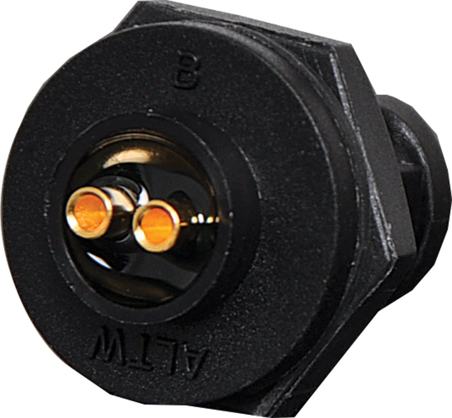 Circular Connector 2 Pin 5A Locking Male Chassis IP66 Waterproof Plug P9362