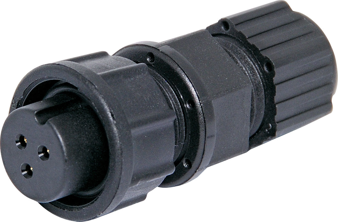 Locking Female Line IP67 Waterproof Socket 3 Pin 5A P9483