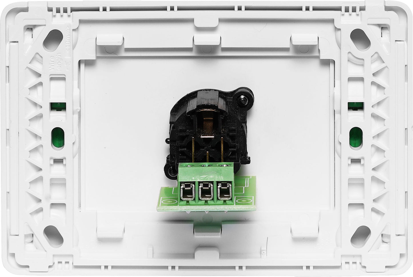 XLR 3 pin Horizontal Microphone Wall Plate - Clipsal Pro PC0446