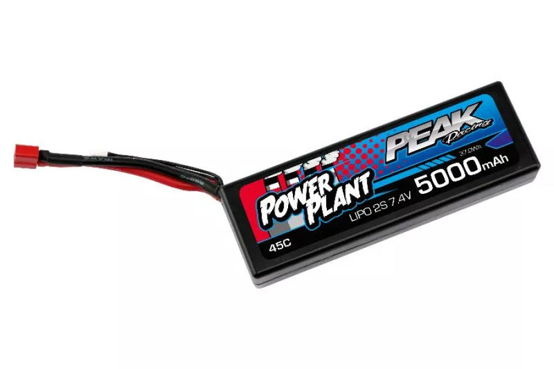 Peak Racing 7.4v 5000mah Lipo 45c Deans Plug Pek00545