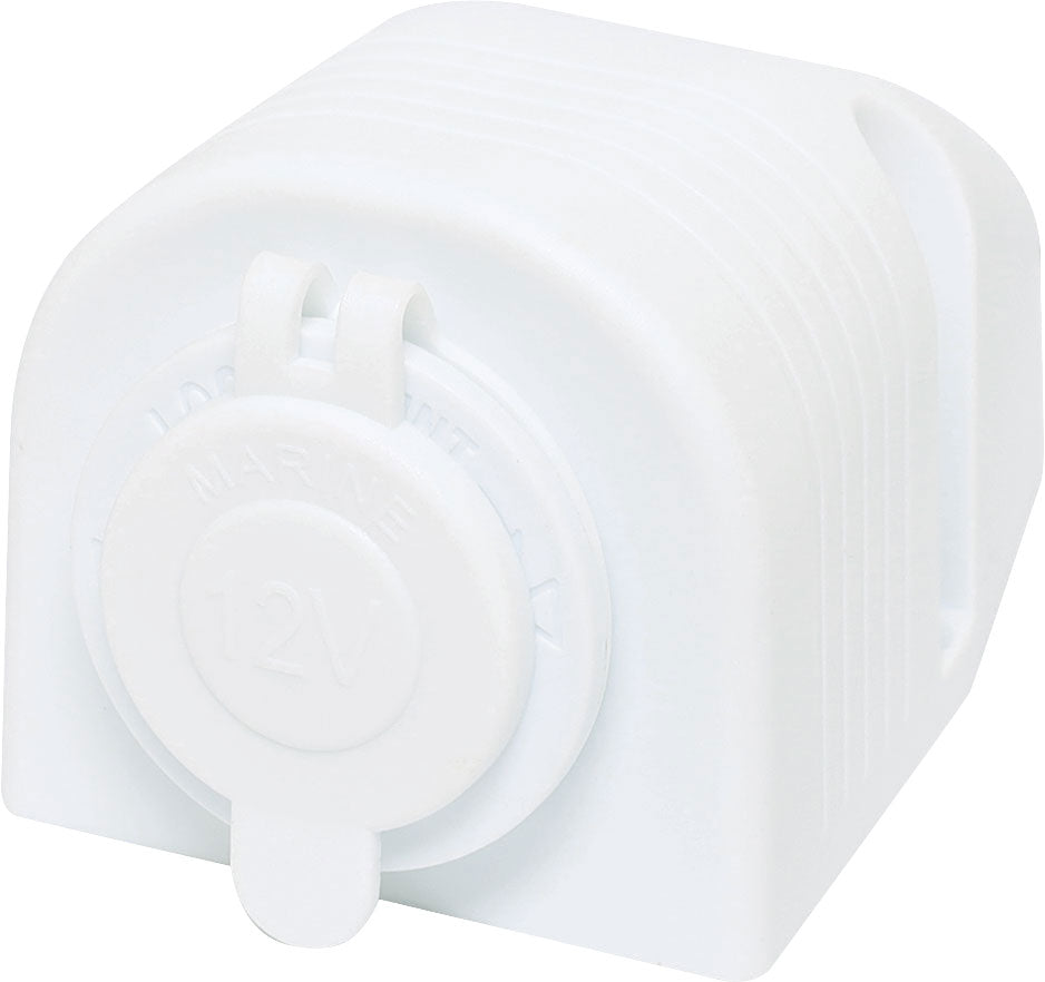 DC Power Connectors 12VDC Surface Mount Female White Car Accessory Socket PG0649