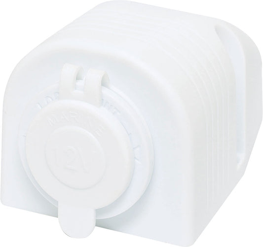 DC Power Connectors 12VDC Surface Mount Female White Car Accessory Socket PG0649