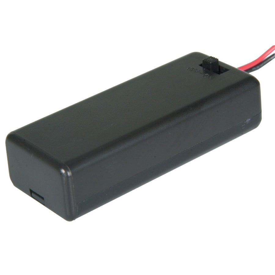 Battery Enclosure/Holder 2xAAA/AA Switched PH9288