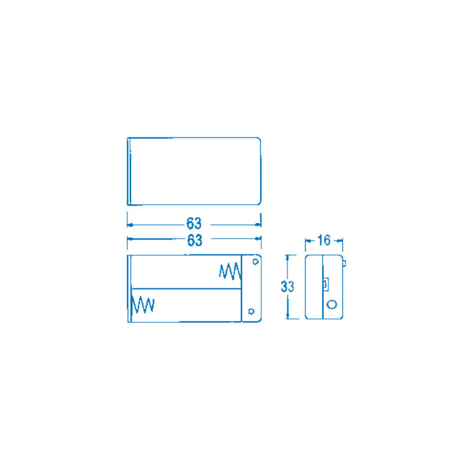 Battery Enclosure/Holder 2xAAA/AA Switched PH9288