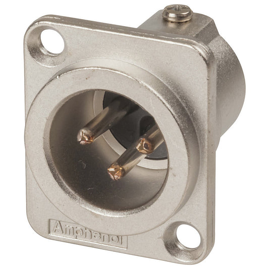 Amphenol Chassis Mount D-Series panel mounted XLR plug PP1056