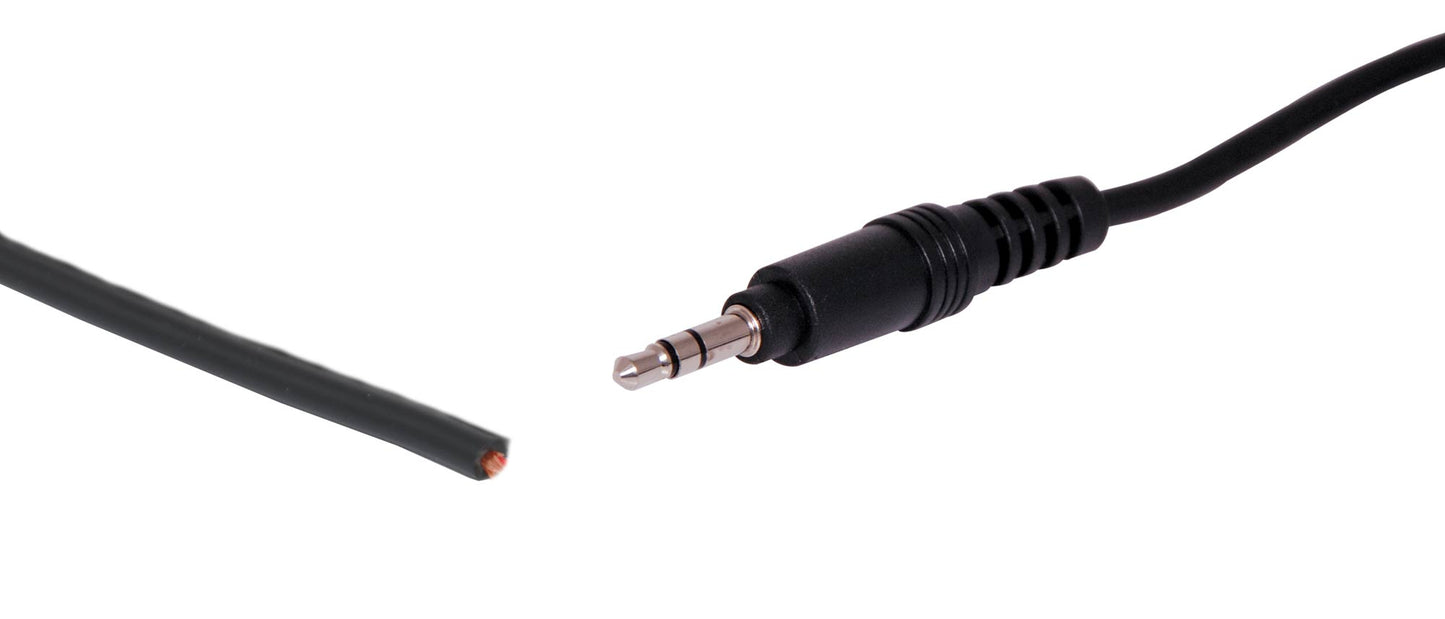 Audio Lead 3.5mm Stereo Plug To Bare End Cable 0.5m PX6000