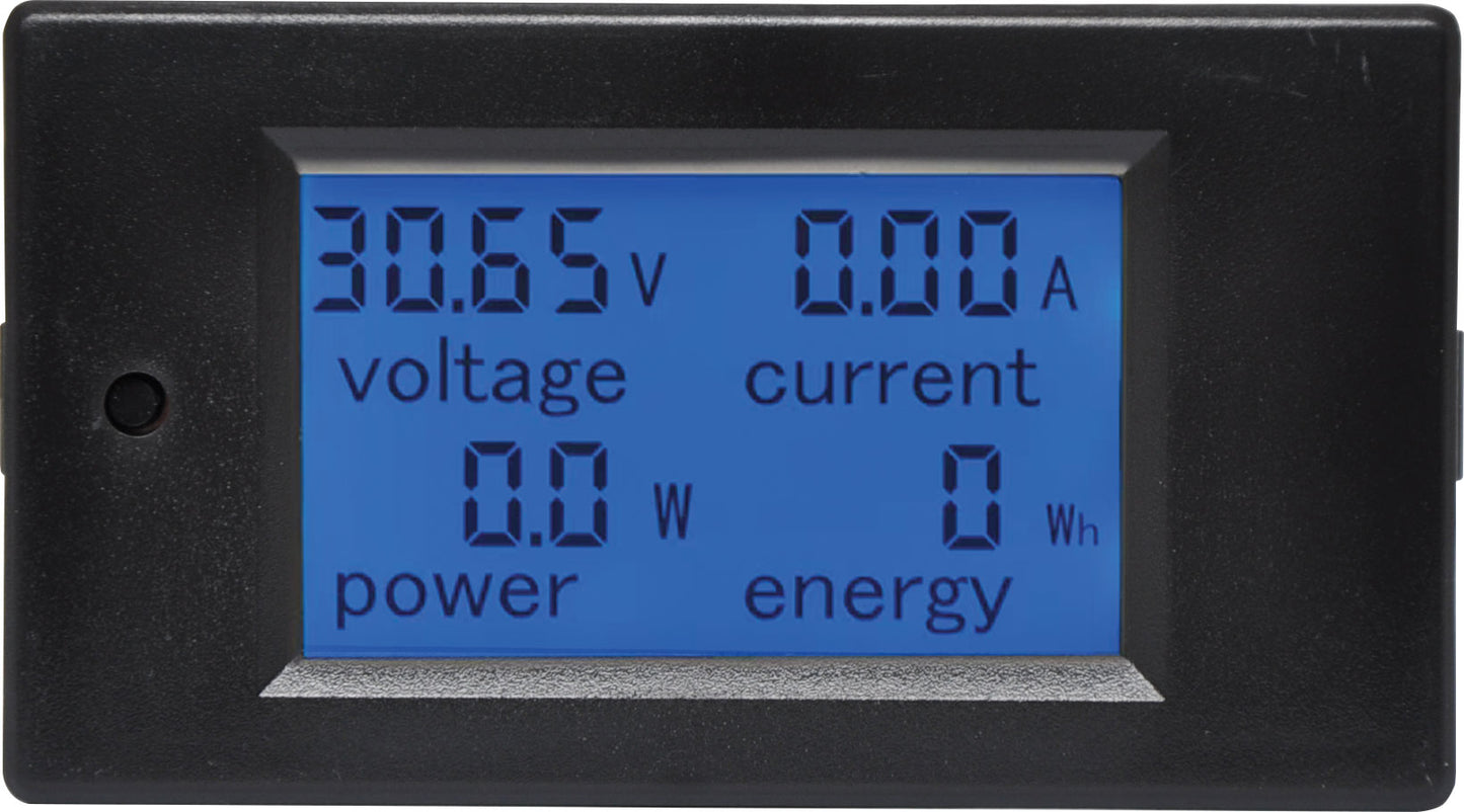 Battery Monitoring Flush Mount Power Monitor Panel With 100A Shunt Q0591