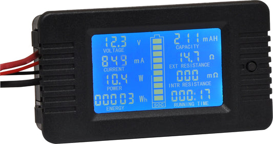 Battery Monitoring Panel Mount Multi-Function Digital Power Meter With 200A Shunt Q0592