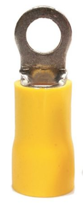 Crimps & Lugs QC Crimp Eye 8mm Yellow Pk10 TM10143