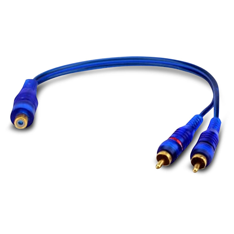 Axis 1Female to 2Male Y RCA Adaptor Lead RCA2Y