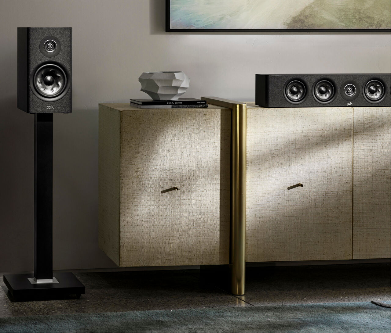 Polk Reserve Centre Loudspeaker 4r 4x4in 87db 25-200w Black R350CENB