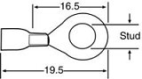 Crimps & Lugs 4mm Ring Crimp 4mm Red Pk 10 H2036B