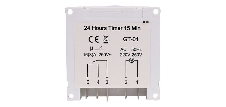 Timers 16A 240VAC NC Mains Timer Switch S0044A