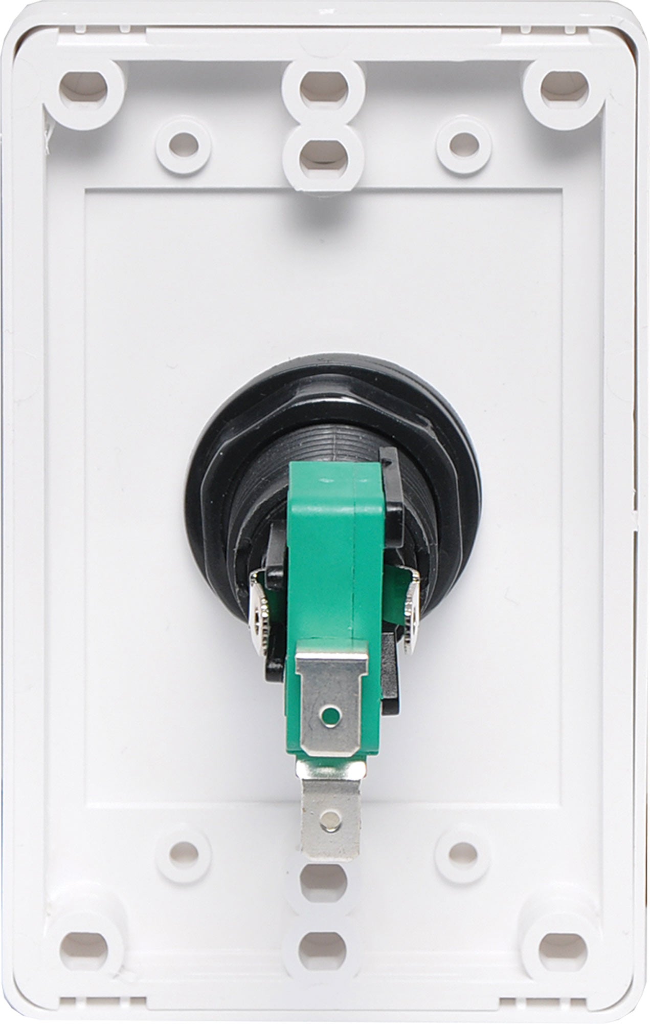 Wall Plate Push To Open With Green LED Pushbutton Switch S0155