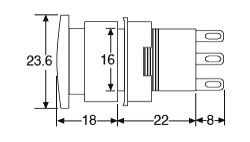 Wall Plate Fitted With Push/Twist Emergency Stop Switch S0160