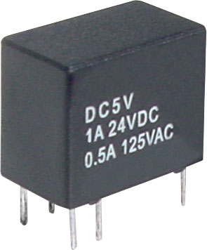 Relay 1A 24VDC SPDT PCB Mount Mini S4114