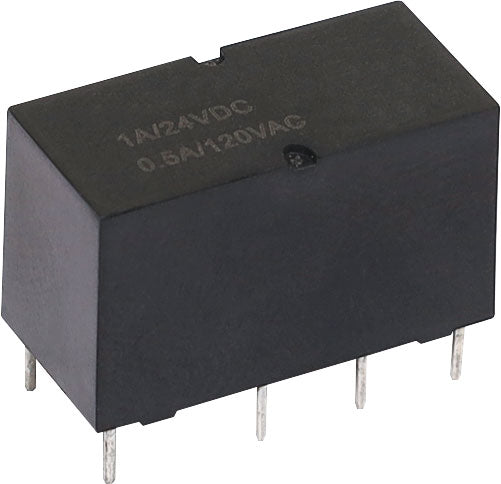 Relay 1A 24VDC DPDT PCB Mount Micro S4152
