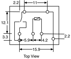 Relay 30A 12VDC SPDT PCB Mount S4206A
