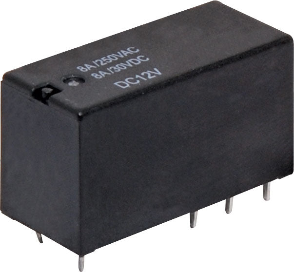 Relay 8A 12VDC DPDT PCB Mount S4270A