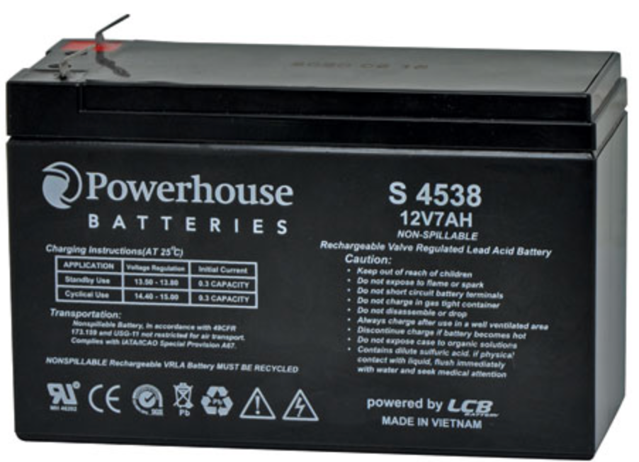 Battery 12V 7Ah Sealed Lead Acid (SLA) Battery 4.8mm/F1 S4538