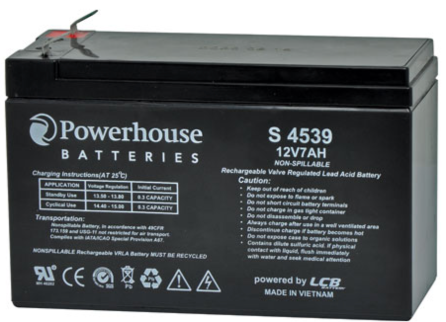Battery 12V 7Ah Sealed Lead Acid (SLA) Battery 6.3mm/F2 S4539