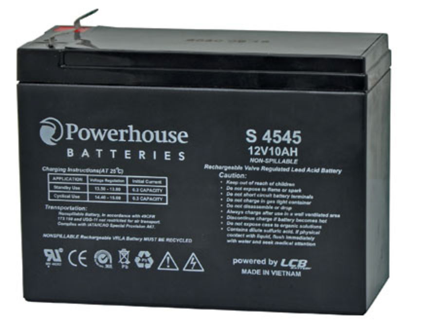 Battery 12V 10Ah Sealed Lead Acid (SLA) Gel Battery 6.3mm/F2 S4545